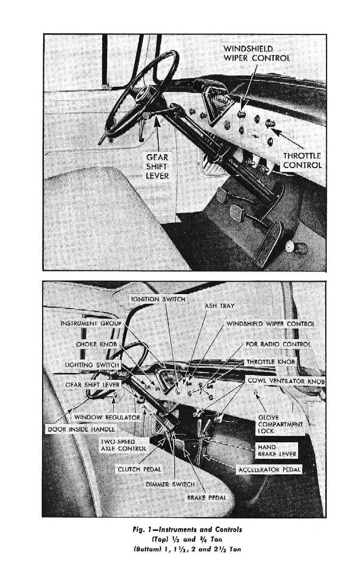 1956 Chevrolet Trucks Operators Manual Page 36